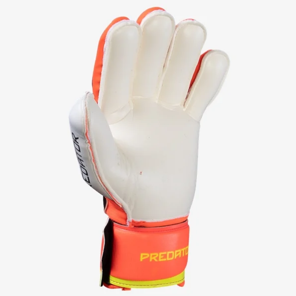 adidas Predator Fingersave Match Goalkeeper Glove - Black/Red/Yellow Gloves   - Third Coast Soccer