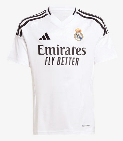 adidas Youth Real Madrid Home Jersey 24/25 Club Replica   - Third Coast Soccer