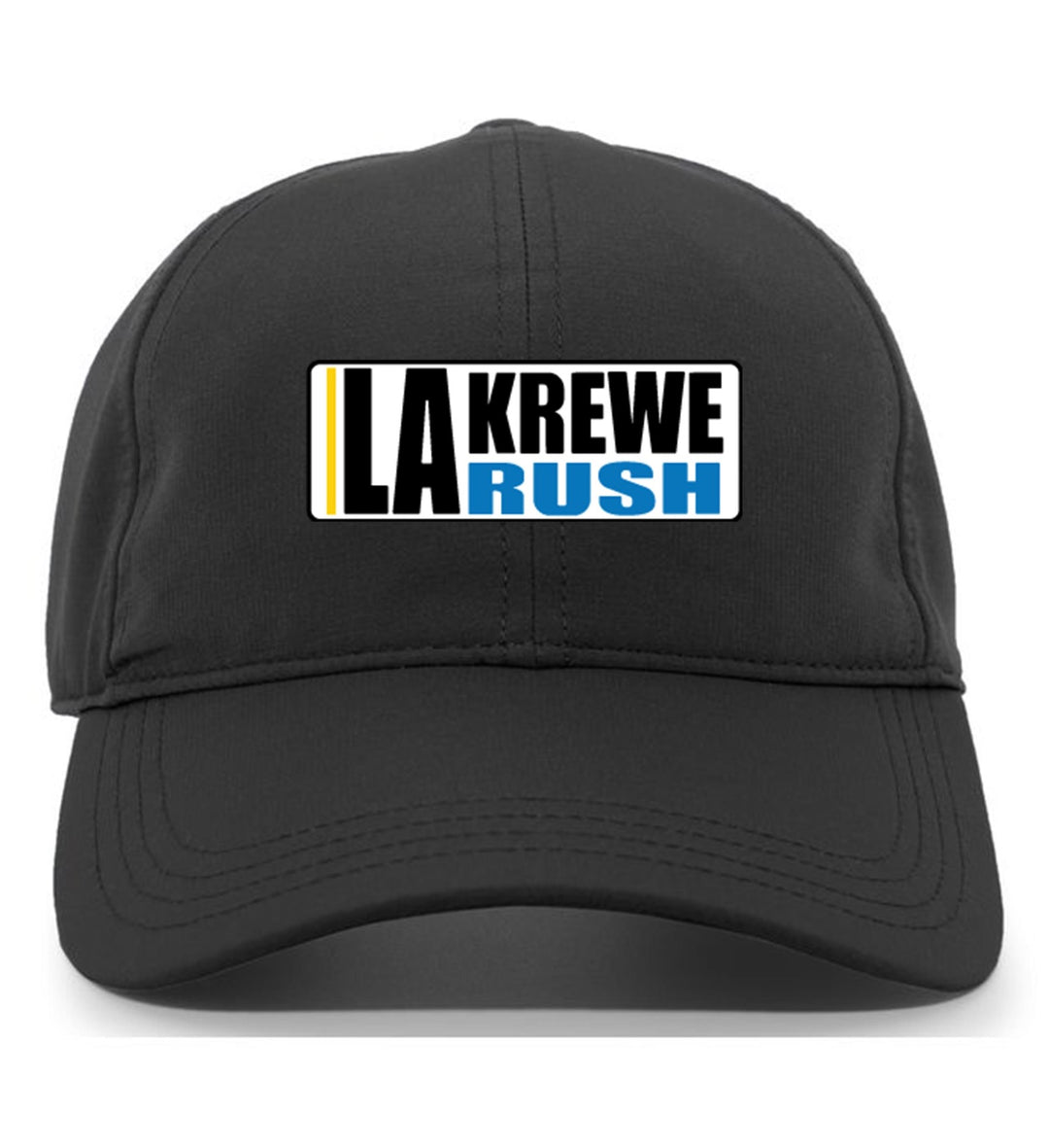 TCS LA Krewe Rush Adjustable Cap LA Krewe Rush Spiritwear Black Full Color Patch - Third Coast Soccer