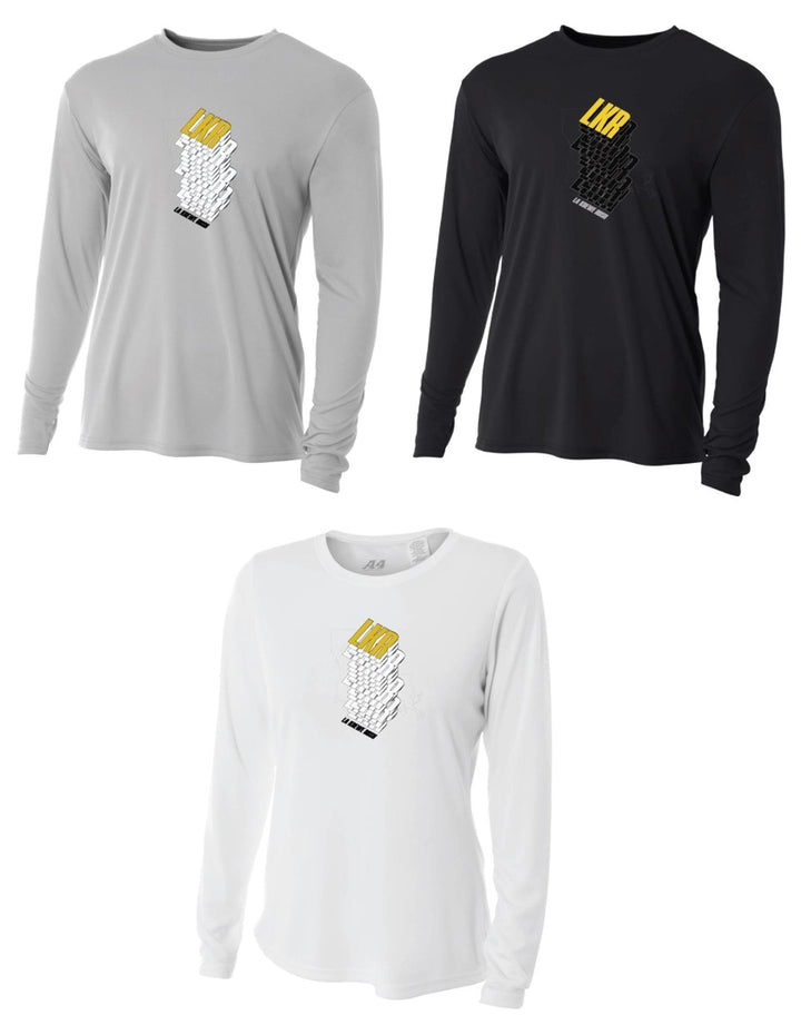 A4 La Krewe-Rush Long-Sleeve Shirt Stack - Black, Silver Or White LA KREWE RUSH   - Third Coast Soccer