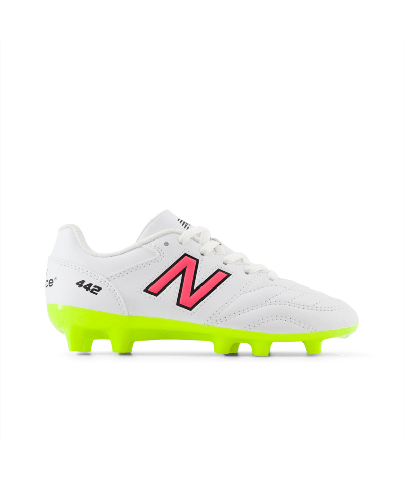 New Balance 442 V2 Academy Junior FG White Pink Third Coast Soccer