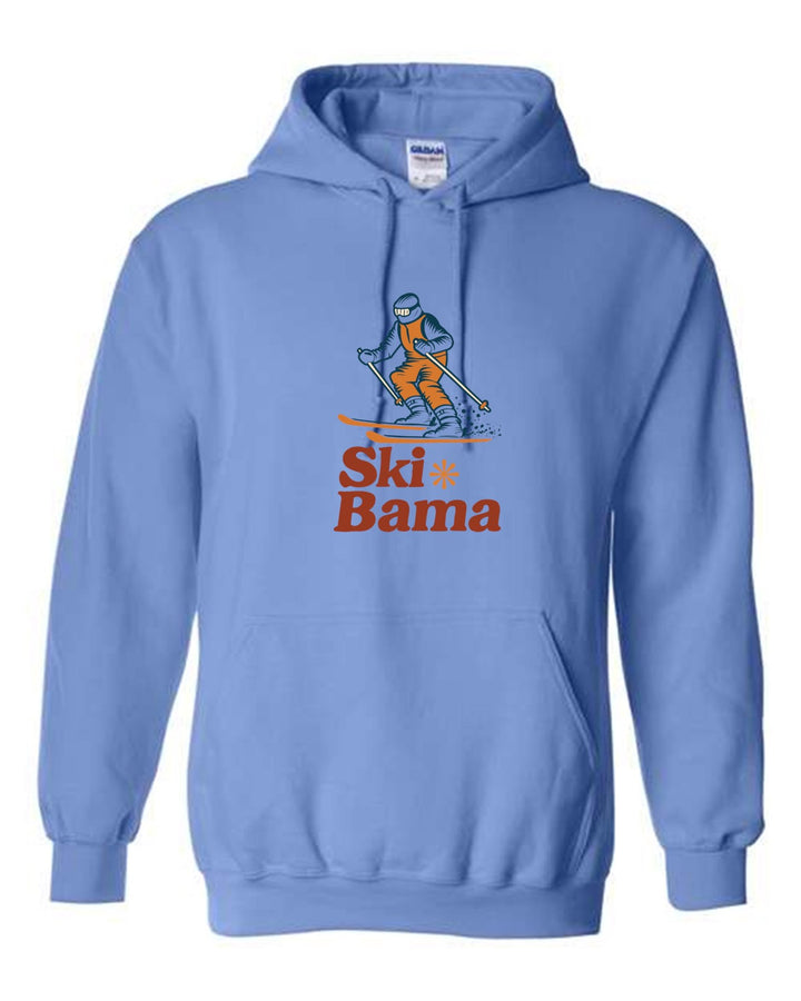 Ski Bama Hooded Sweatshirt Ski Bama Skier Light Blue Youth Small - Third Coast Soccer
