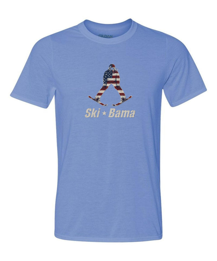 Cloudmont 250 Anniversary Skier Short-Sleeve T-Shirt Ski Bama 250 Light Blue Youth Small - Third Coast Soccer