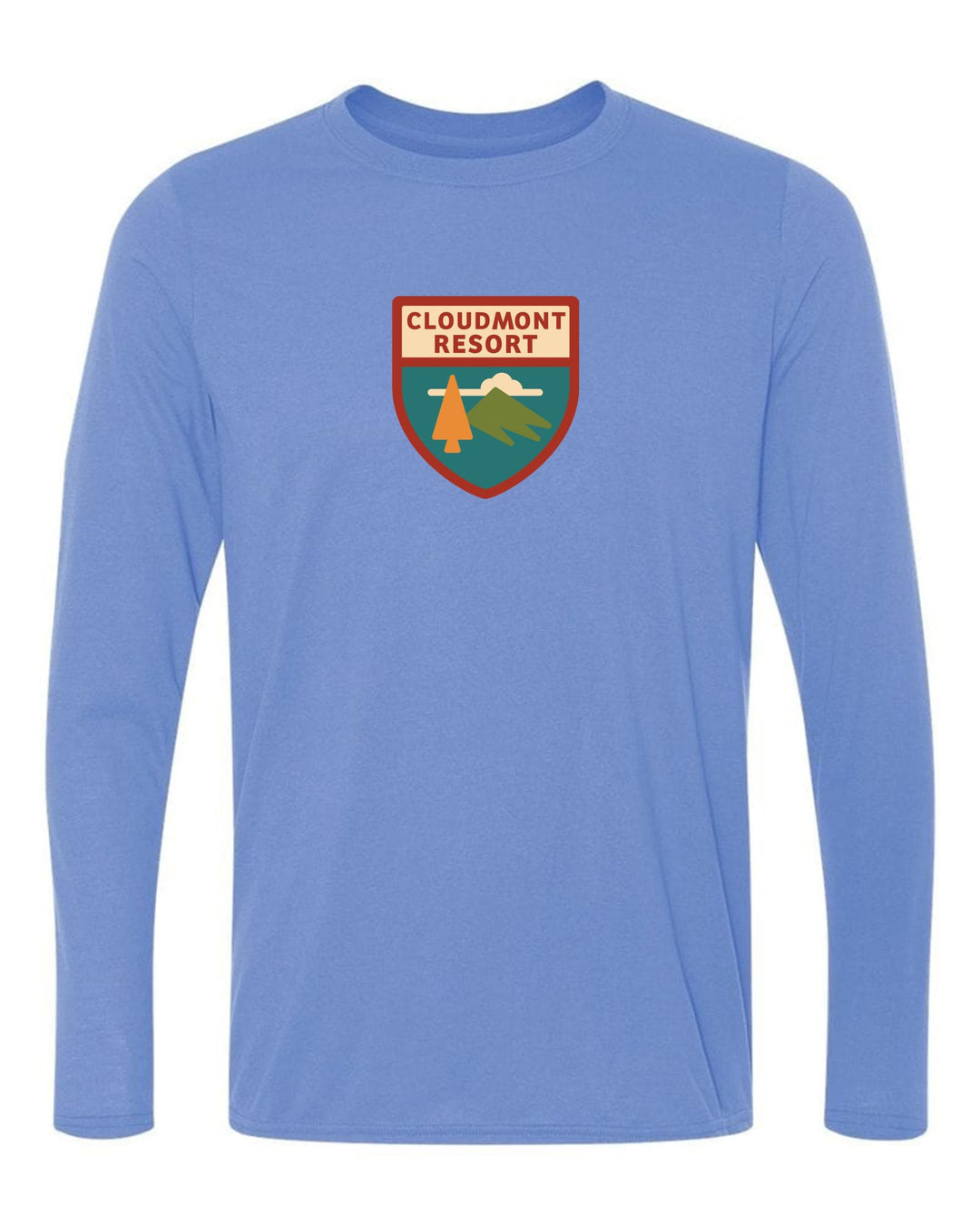 Cloudmont Resort Long-Sleeve T-Shirt Cloudmont Resort Light Blue Youth Small - Third Coast Soccer