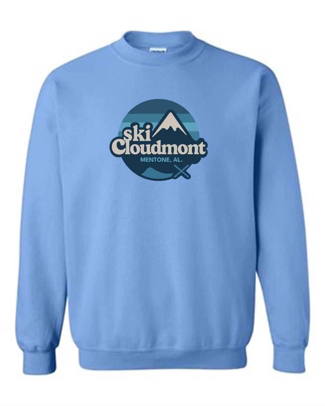 Ski Cloudmont Crewneck Sweatshirt Ski Cloudmont Light Blue Youth Small - Third Coast Soccer