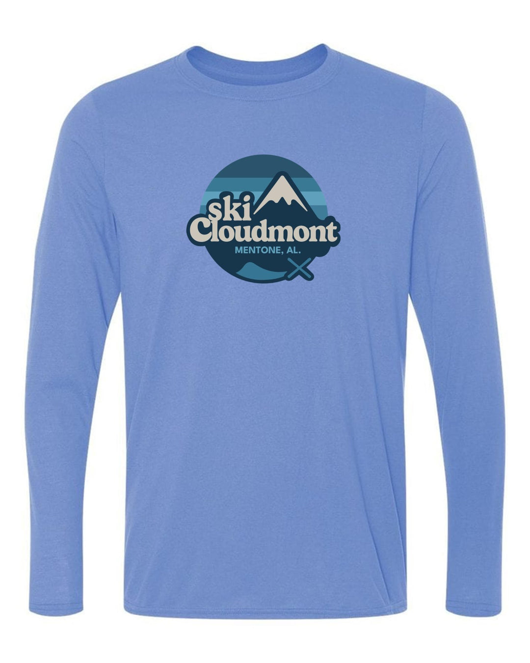 Ski Cloudmont Long-Sleeve T-Shirt Ski Cloudmont Light Blue Youth Small - Third Coast Soccer
