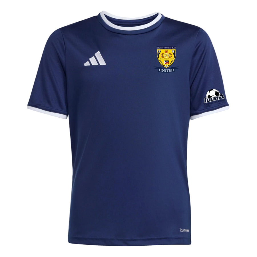 adidas Louisiana FC Youth Entrada 26 Jersey - Navy/White LFC 26-28 - Third Coast Soccer