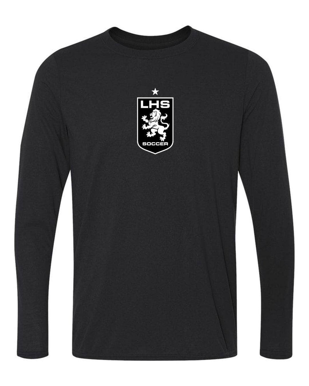 Lafayette HS Long-Sleeve Performance Shirt - Black and Grey LHS 24 Black Mens Small - Third Coast Soccer