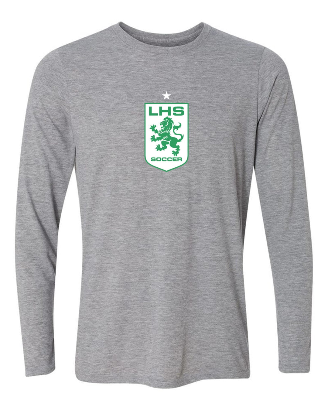 Lafayette HS Long-Sleeve Performance Shirt - Black and Grey LHS 24 Sport Grey Mens Small - Third Coast Soccer