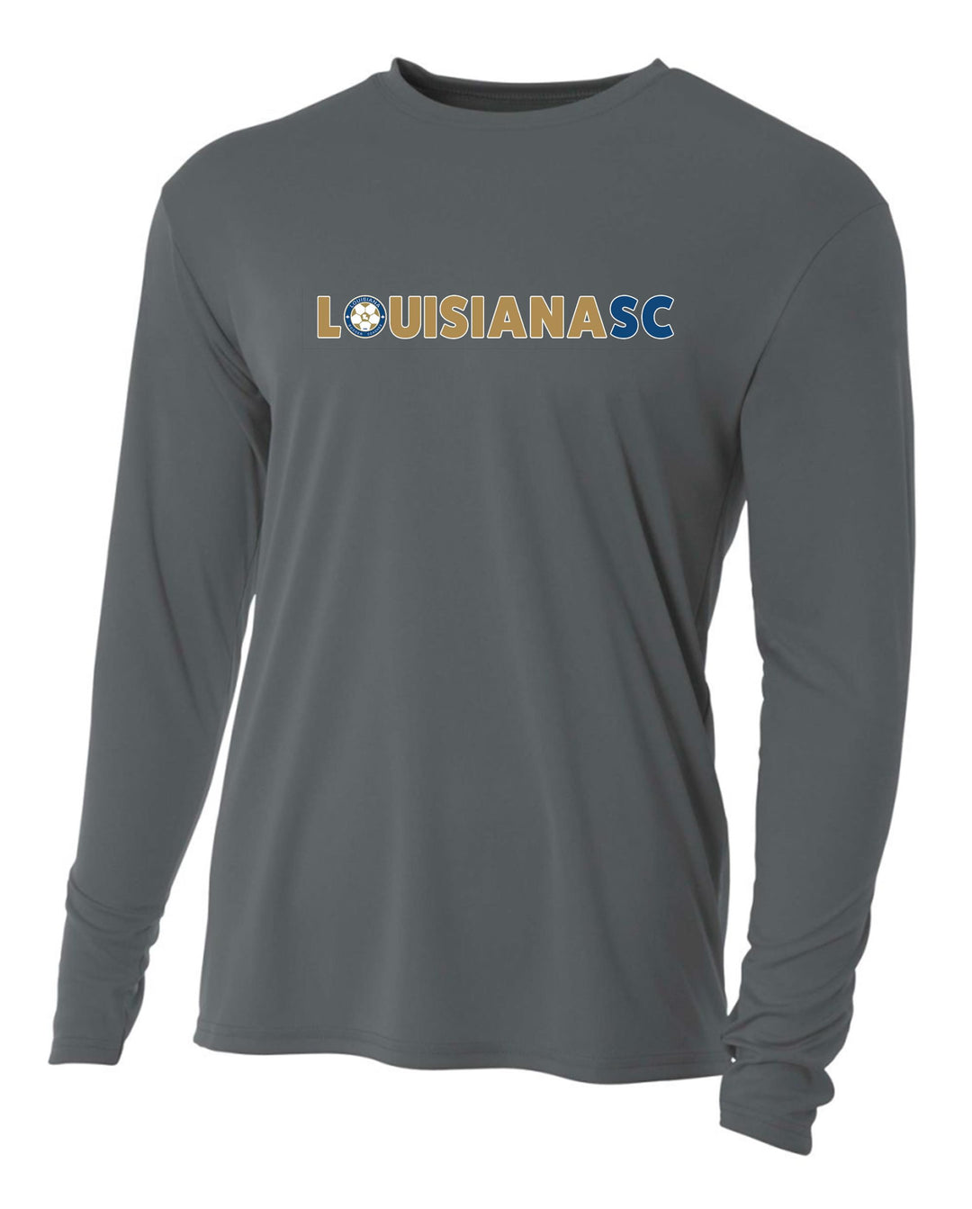 LHSSCA LS A4 Performance Tee - Graphite LHSSCA   - Third Coast Soccer