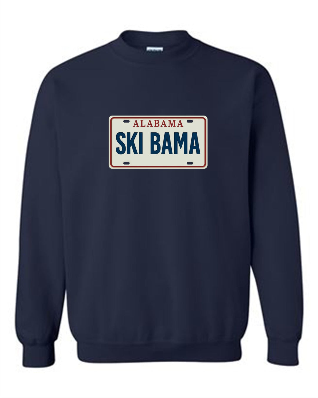 Alabama Ski Bama Crewneck Sweatshirt AL Ski Bama Navy Youth Small - Third Coast Soccer