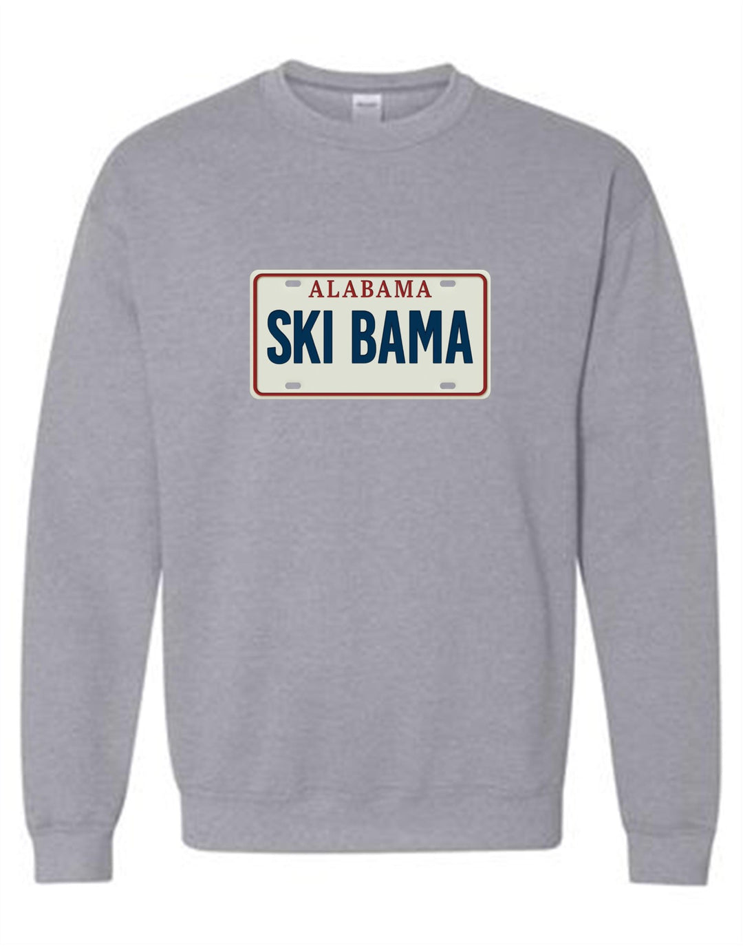 Alabama Ski Bama Crewneck Sweatshirt AL Ski Bama Sport Grey Youth Small - Third Coast Soccer