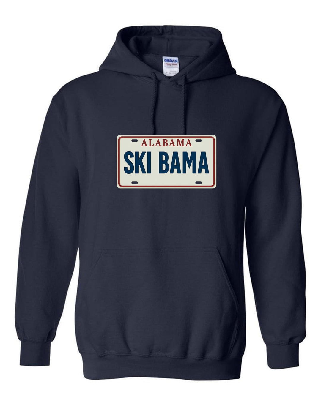 Alabama Ski Bama Hooded Sweatshirt AL Ski Bama Navy Youth Small - Third Coast Soccer