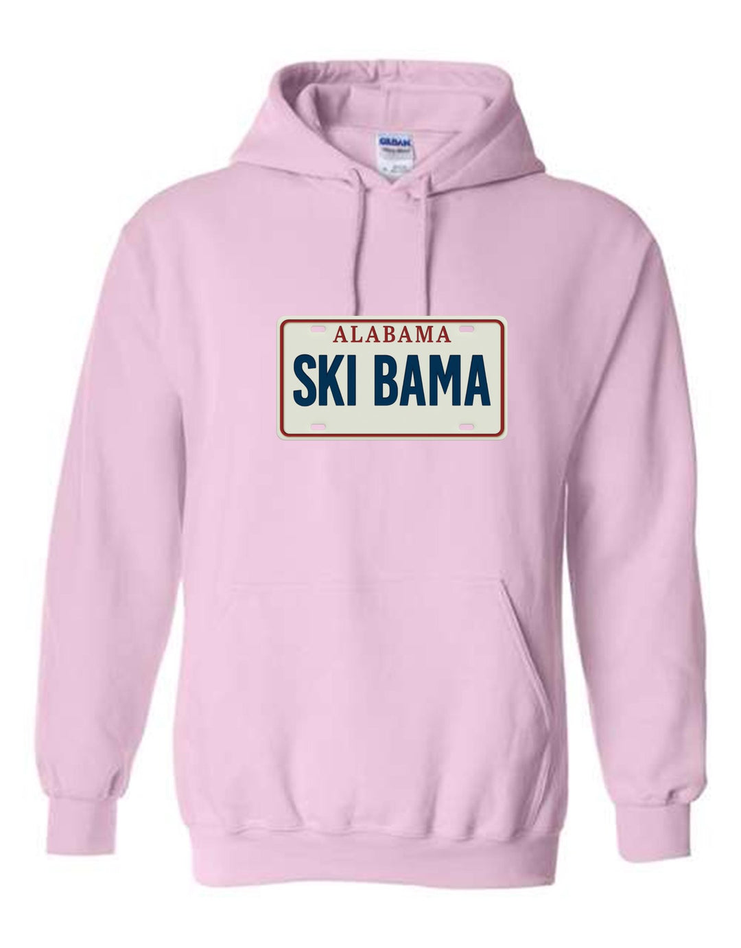 Alabama Ski Bama Hooded Sweatshirt AL Ski Bama Light Pink Youth Small - Third Coast Soccer