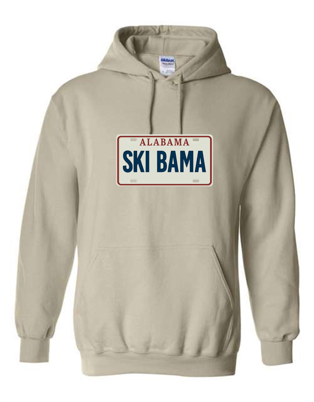 Alabama Ski Bama Hooded Sweatshirt AL Ski Bama Sand Youth Small - Third Coast Soccer