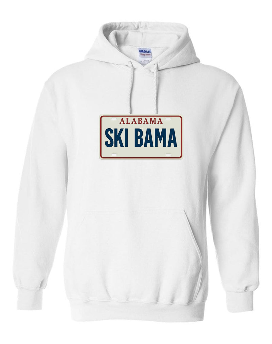 Alabama Ski Bama Hooded Sweatshirt AL Ski Bama White Youth Small - Third Coast Soccer