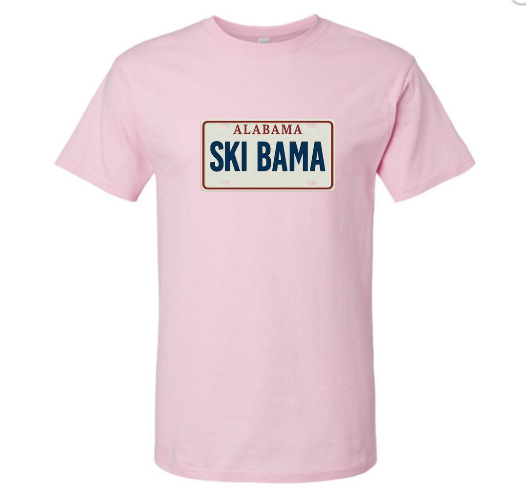 Alabama Ski Bama Short-Sleeve T-Shirt AL Ski Bama Light Pink Youth Small - Third Coast Soccer