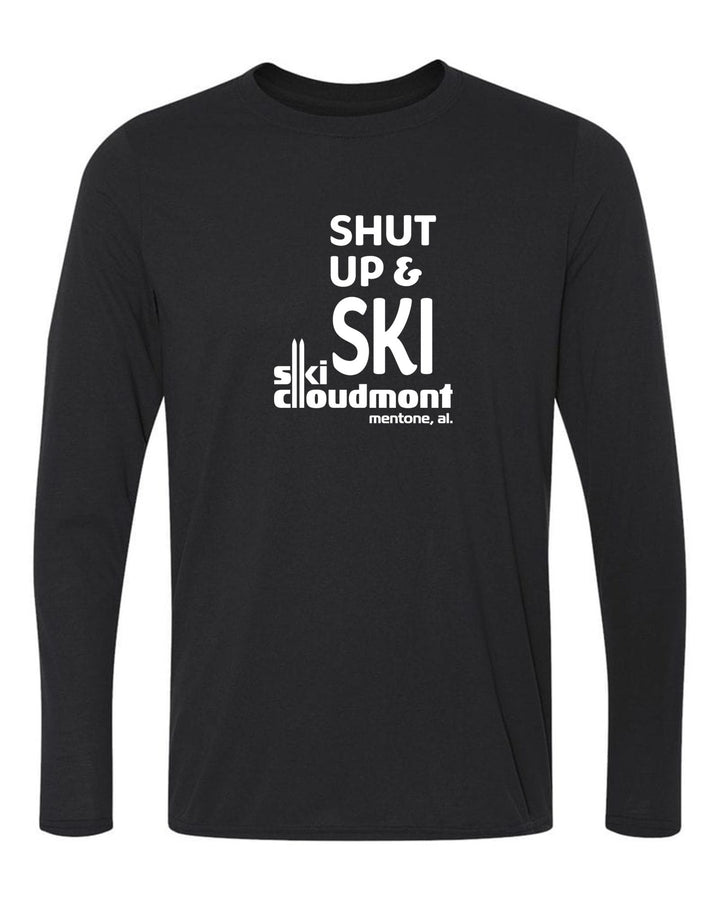 Shut Up & Ski Long-Sleeve T-Shirt Shut up & ski Black Youth Small - Third Coast Soccer