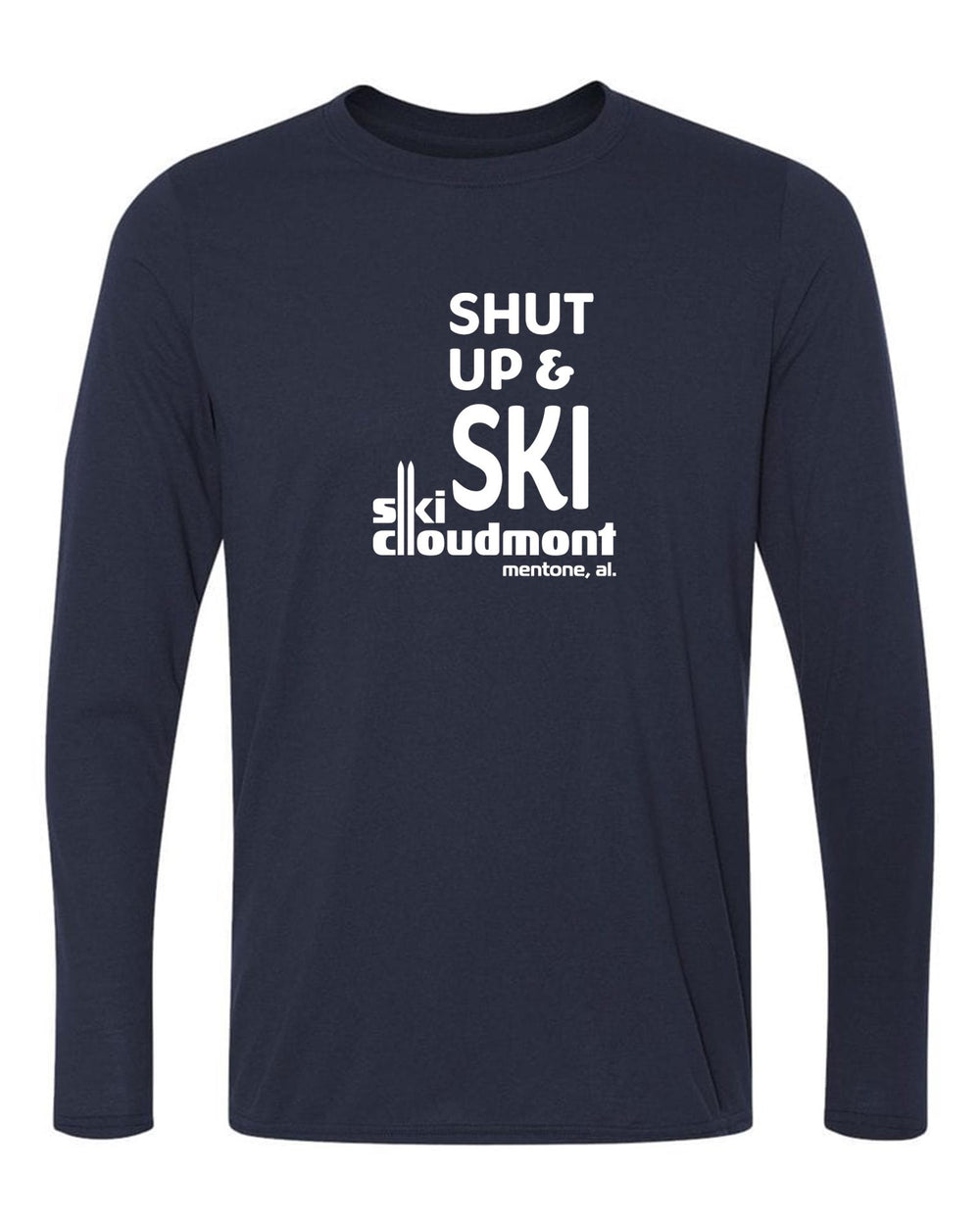 Shut Up & Ski Long-Sleeve T-Shirt Shut up & ski Navy Youth Small - Third Coast Soccer