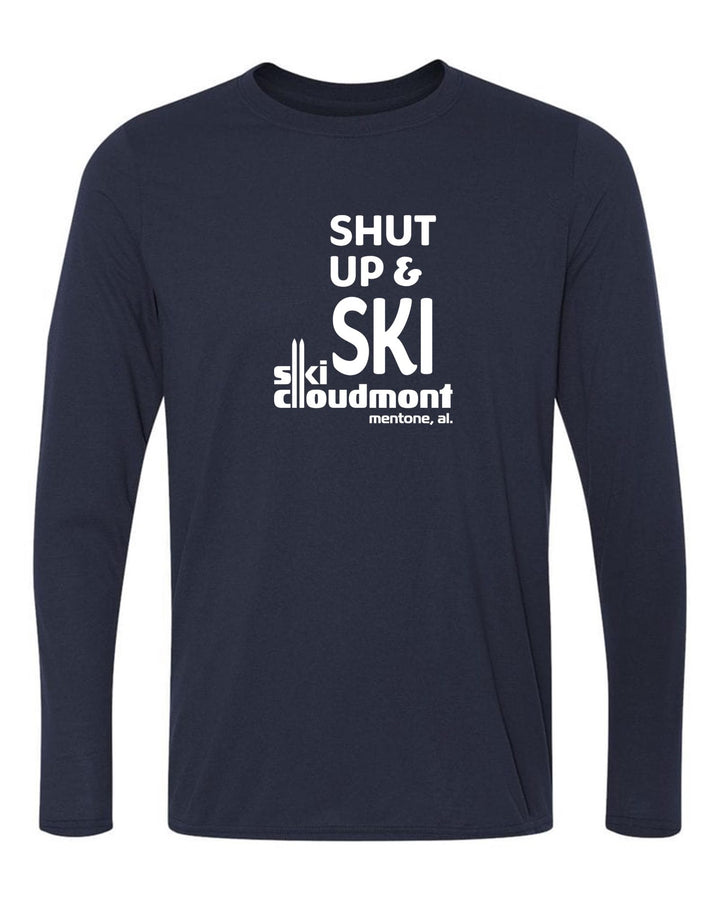 Shut Up & Ski Long-Sleeve T-Shirt Shut up & ski Navy Youth Small - Third Coast Soccer