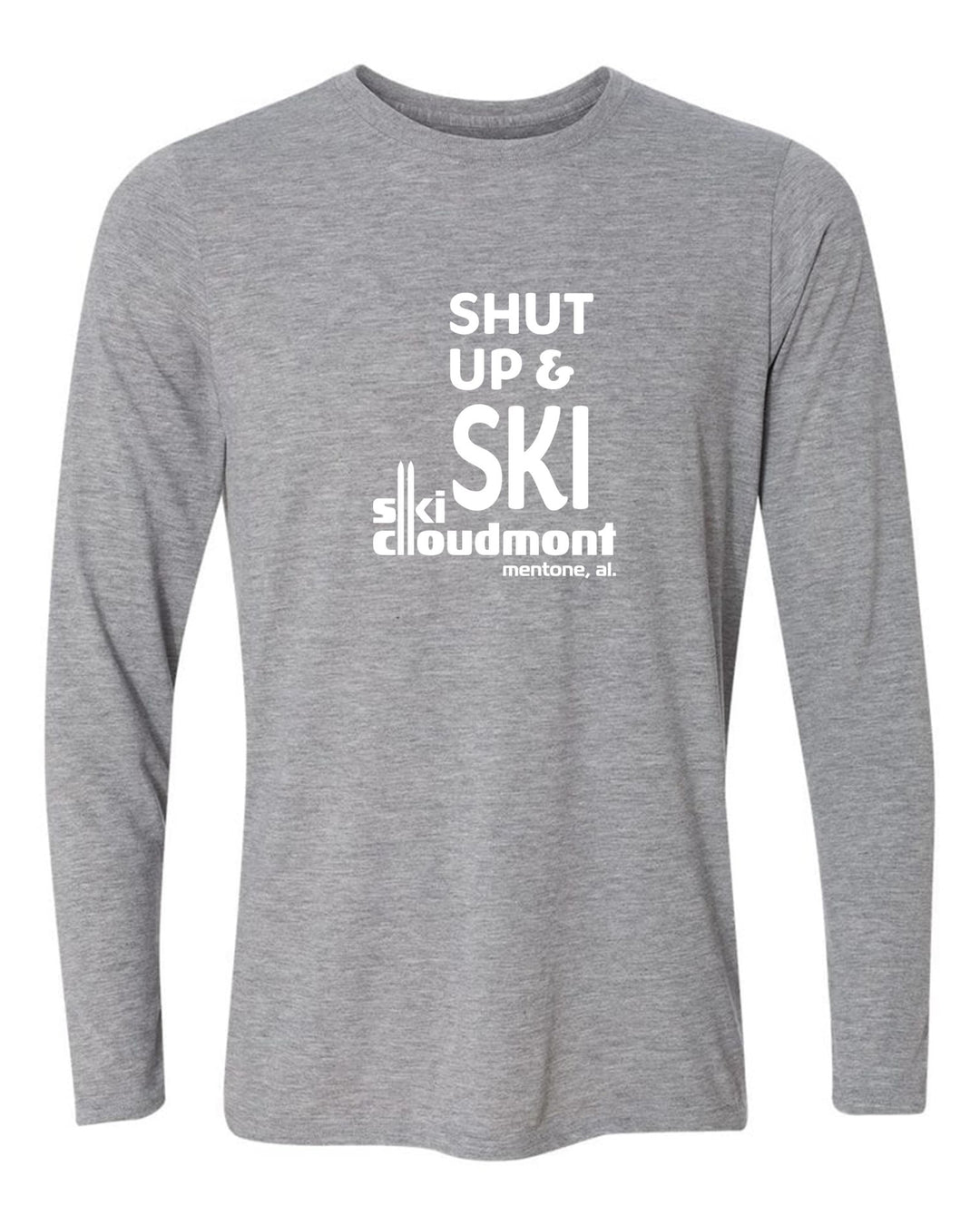 Shut Up & Ski Long-Sleeve T-Shirt Shut up & ski Sport Grey Youth Small - Third Coast Soccer