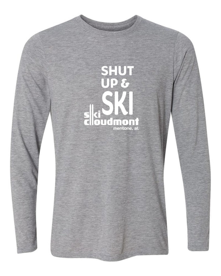 Shut Up & Ski Long-Sleeve T-Shirt Shut up & ski Sport Grey Youth Small - Third Coast Soccer
