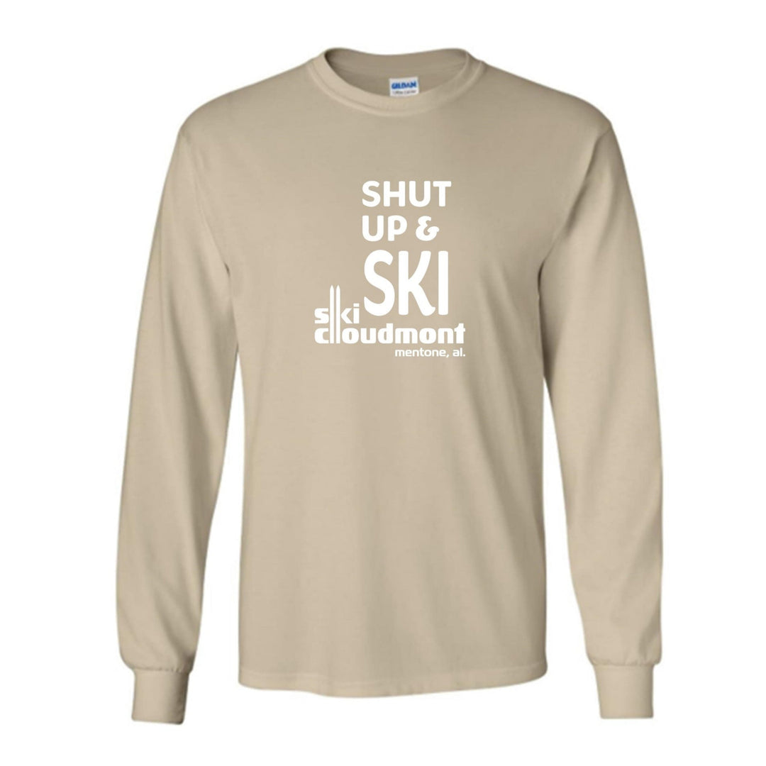 Shut Up & Ski Long-Sleeve T-Shirt Shut up & ski Sand Youth Small - Third Coast Soccer