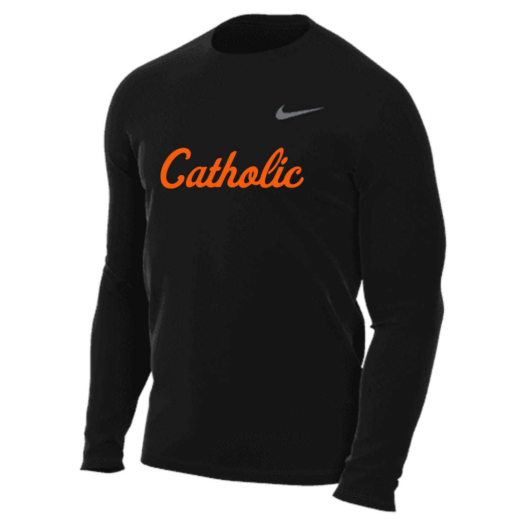 Nike Catholic BR Legend LS Top - Black