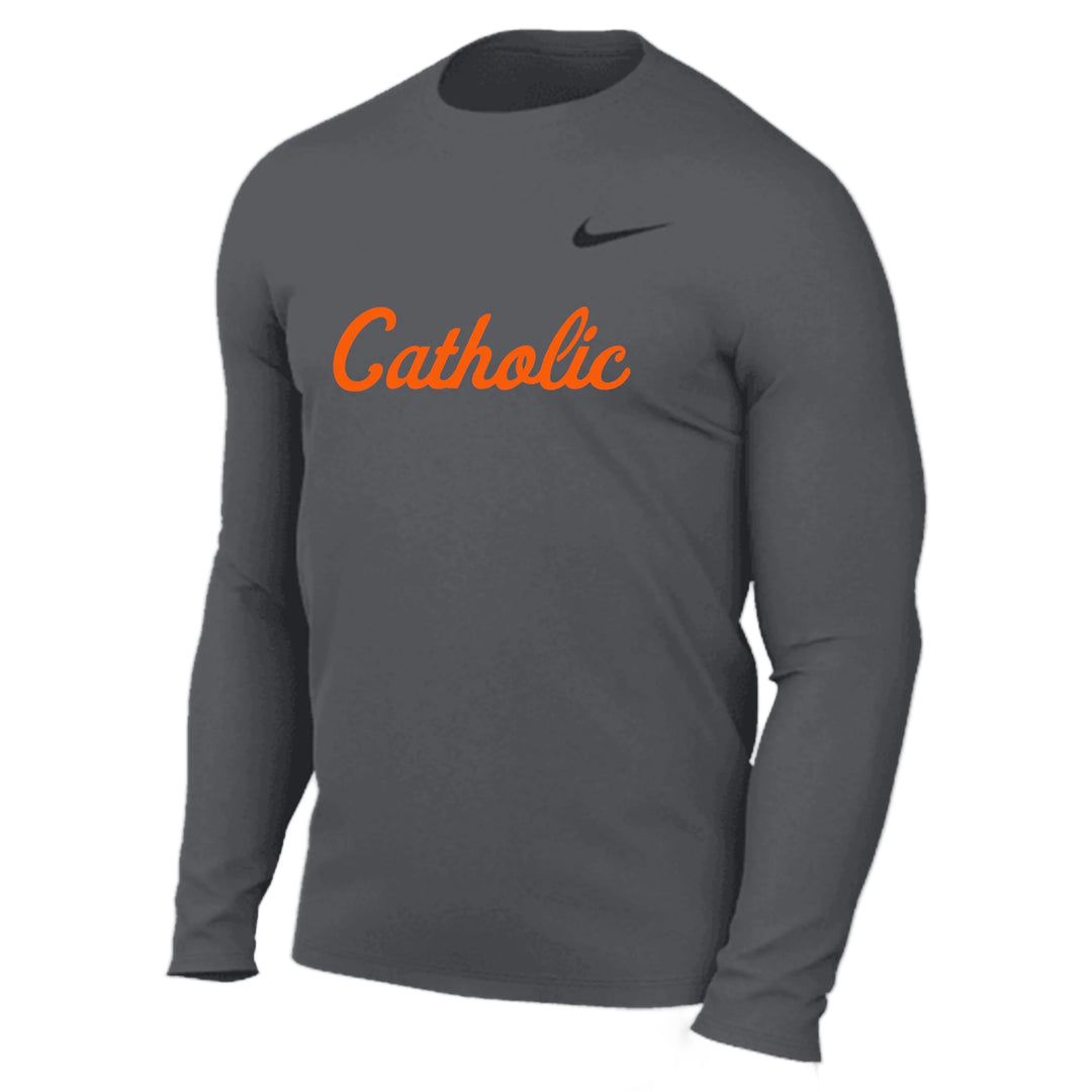 Nike Catholic BR Legend LS Top - Grey