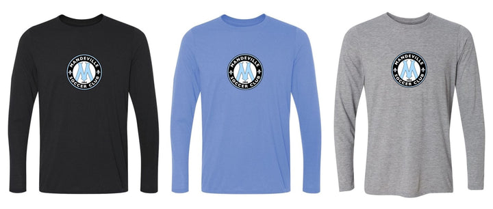 MSC Shield Long-Sleeve T-Shirt - Black, Grey Or Light Blue MSC Spiritwear - Third Coast Soccer