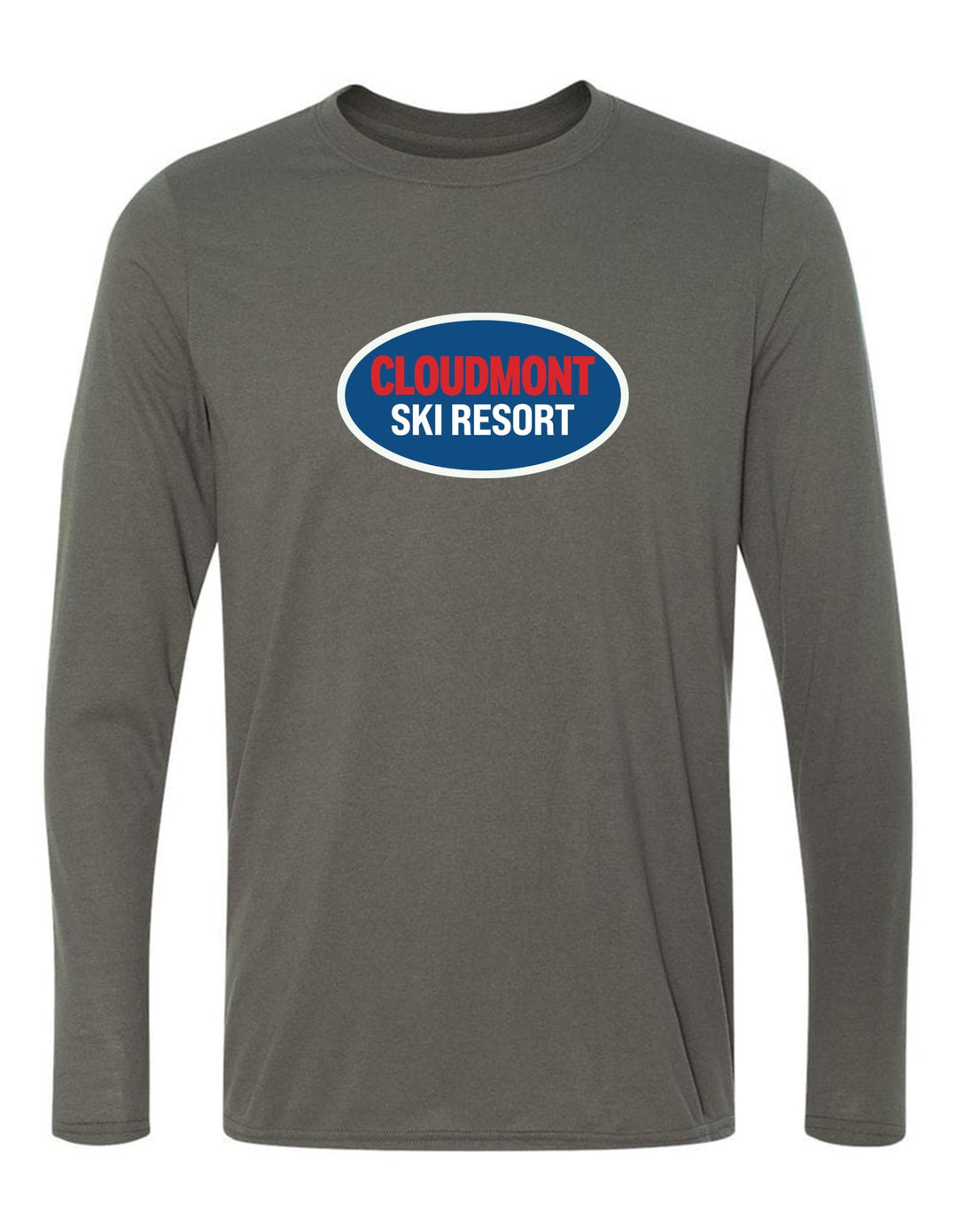 Cloudmont Ski Resort Long-Sleeve T-Shirt CSR Oval Charcoal Youth Small - Third Coast Soccer