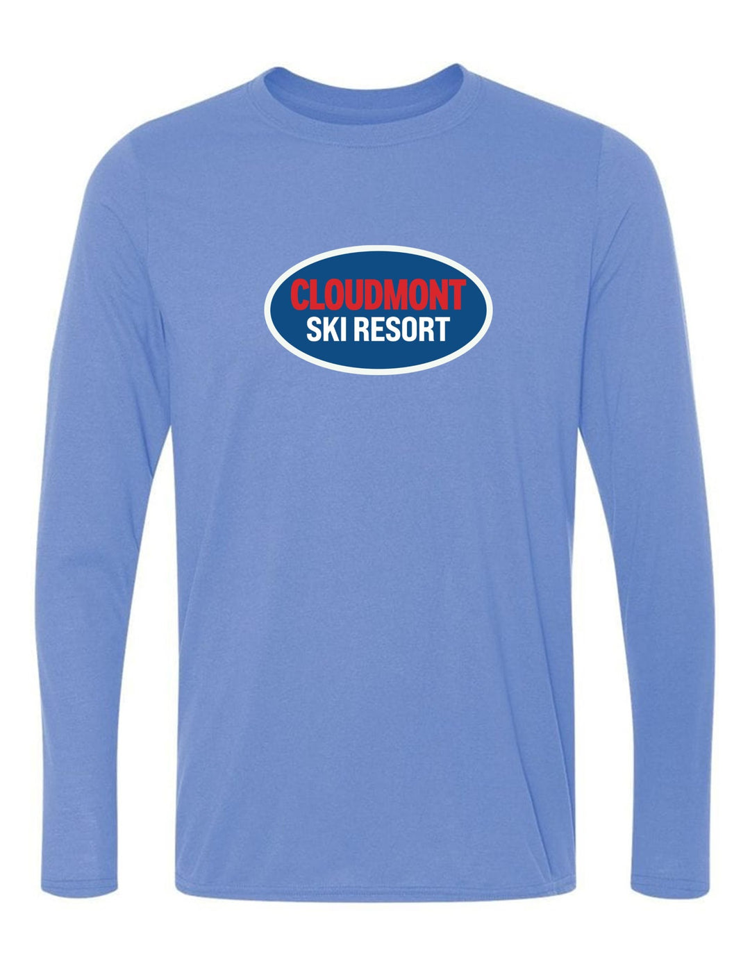 Cloudmont Ski Resort Long-Sleeve T-Shirt CSR Oval Light Blue Youth Small - Third Coast Soccer