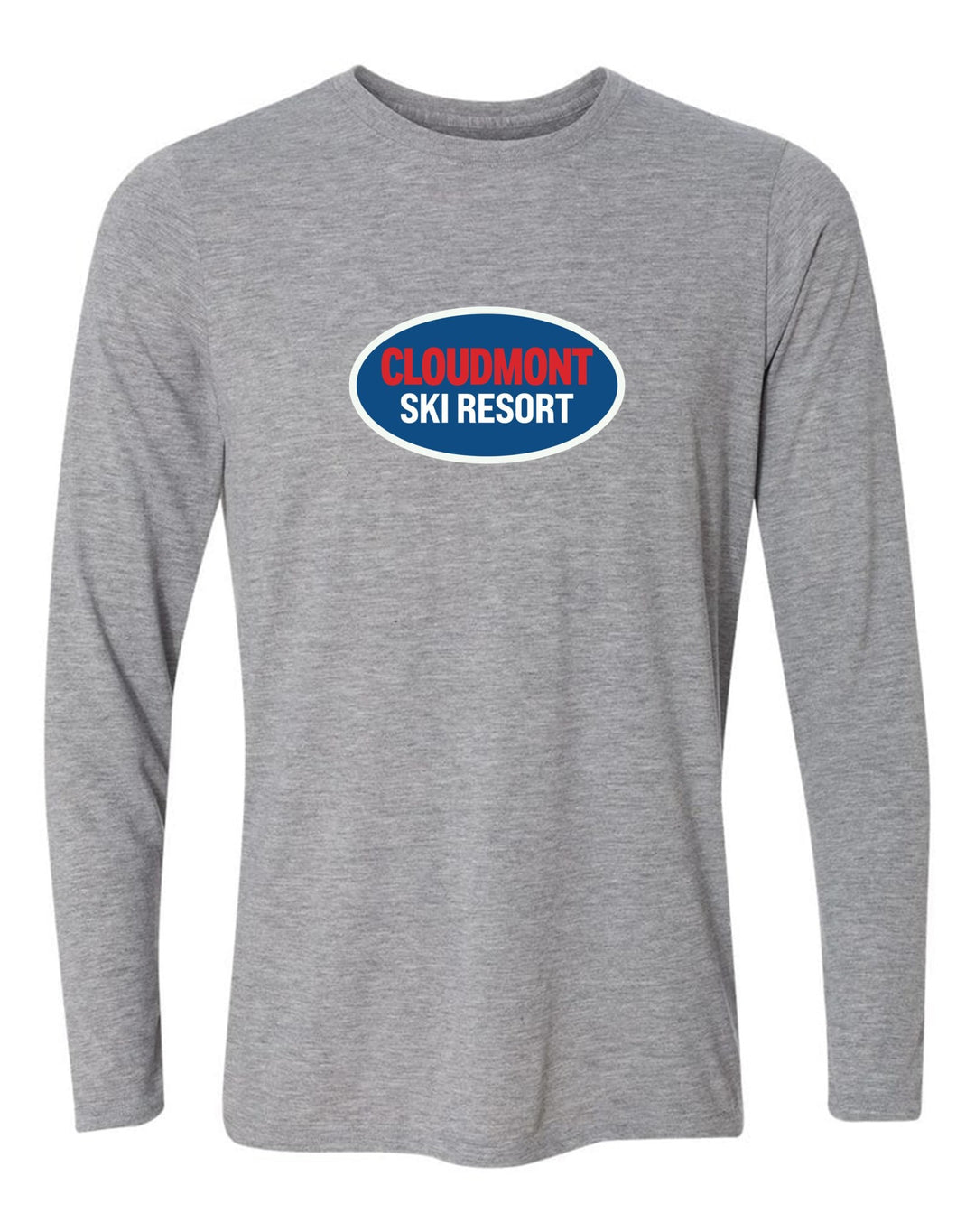 Cloudmont Ski Resort Long-Sleeve T-Shirt CSR Oval Sport Grey Youth Small - Third Coast Soccer