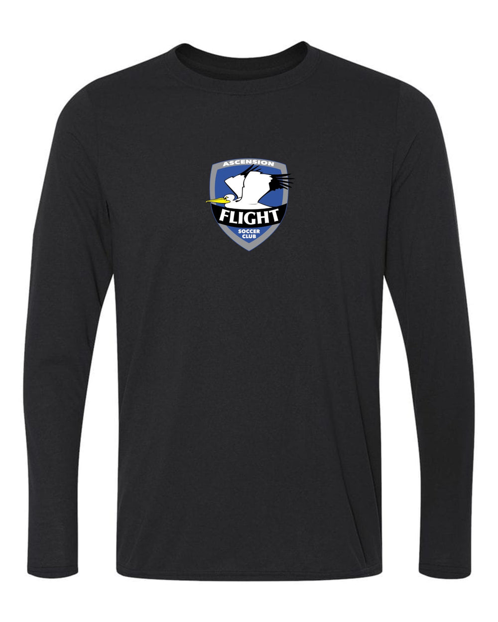 AFSC Long-Sleeve Shield T-Shirt AFSC Spiritwear Black Youth XSmall - Third Coast Soccer