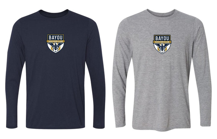 Bayou Soccer Club Logo Long-Sleeve T-Shirt Bayou Soccer Club Spiritwear - Third Coast Soccer