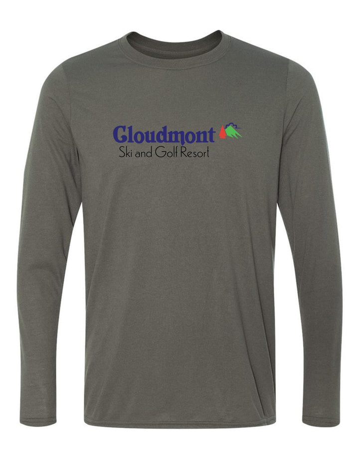 Cloudmont Ski & Golf Resort Long-Sleeve T-Shirt Cloudmont Ski & Golf Charcoal Youth Small - Third Coast Soccer