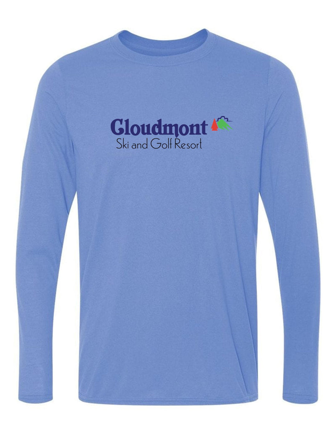 Cloudmont Ski & Golf Resort Long-Sleeve T-Shirt Cloudmont Ski & Golf Light Blue Youth Small - Third Coast Soccer