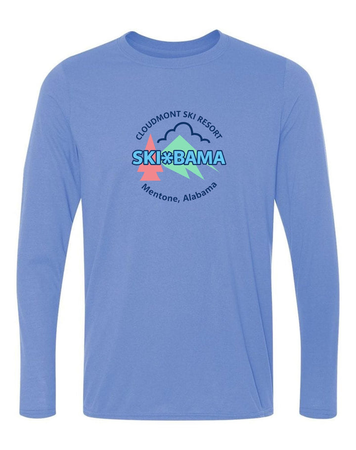 Cloudmont Ski Resort Ski Bama Long-Sleeve T-Shirt CSR Ski Bama Light Blue Youth Small - Third Coast Soccer