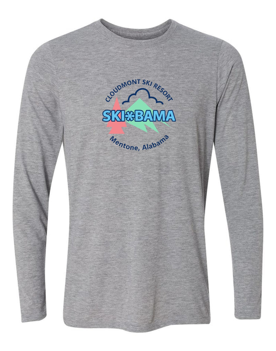 Cloudmont Ski Resort Ski Bama Long-Sleeve T-Shirt CSR Ski Bama Sport Grey Youth Small - Third Coast Soccer