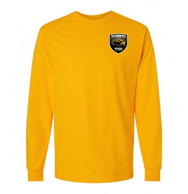 Southern Miss Long-Sleeve T-Shirt Southern Miss Gold Mens Small - Third Coast Soccer
