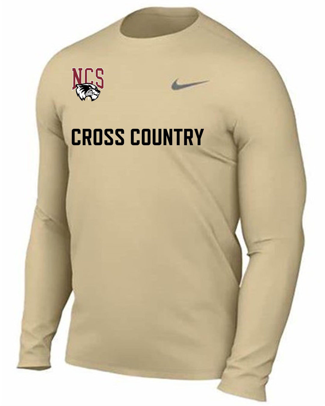 Nike Northlake Cross Country Men's Legend Long-Sleeve Shirt - Gold NCS Cross Country - Third Coast Soccer