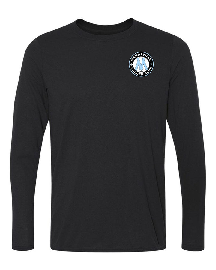 MSC Logo Long-Sleeve T-Shirt MSC Spiritwear Black Youth Small - Third Coast Soccer