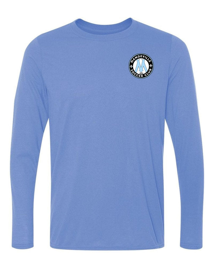 MSC Logo Long-Sleeve T-Shirt MSC Spiritwear Carolina Blue Youth Small - Third Coast Soccer