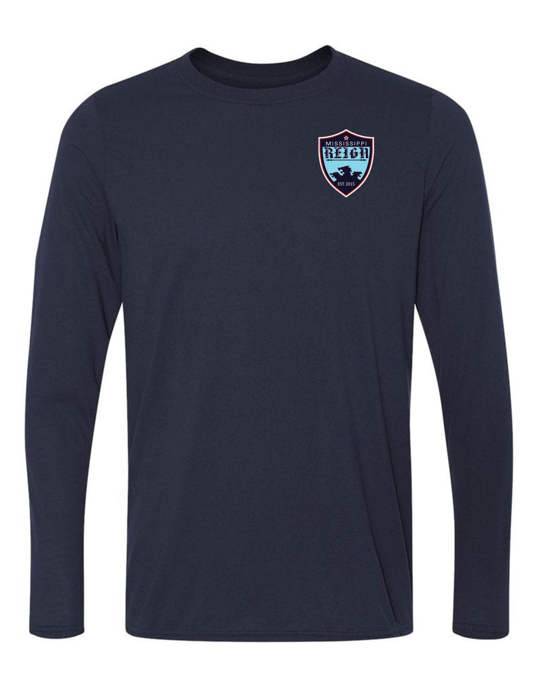 Mississippi Reign Long-Sleeve T-Shirt MS Reign Navy Mens Small - Third Coast Soccer