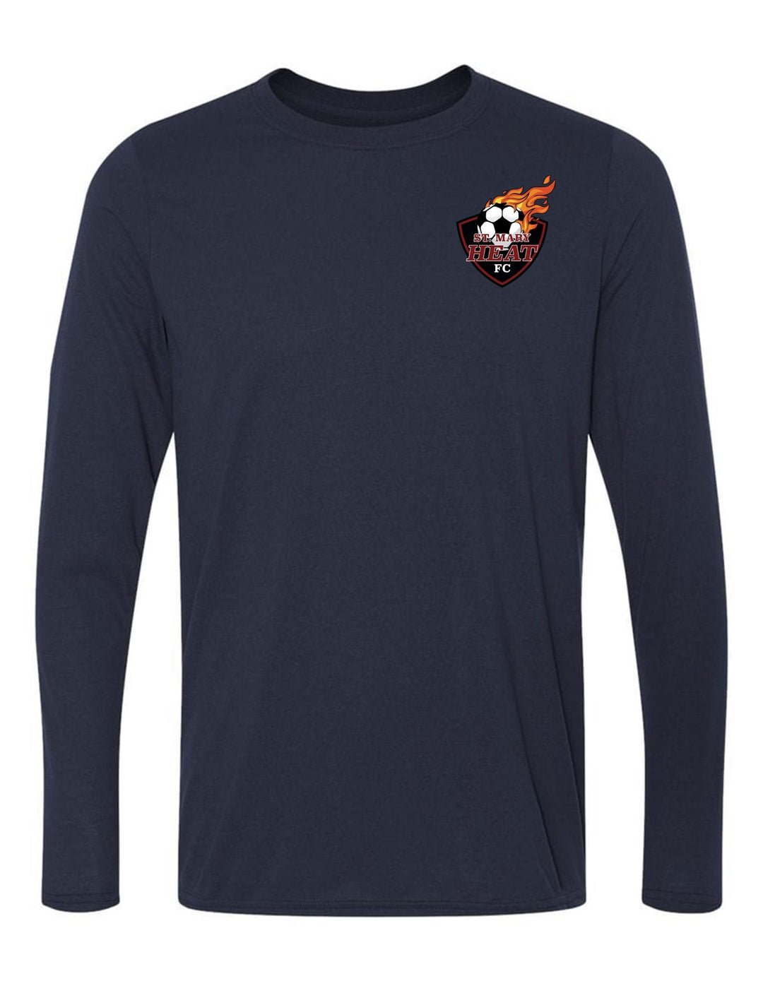 St. Mary Heat Long-Sleeve T-Shirt St. Mary Spiritwear Navy Youth Small - Third Coast Soccer