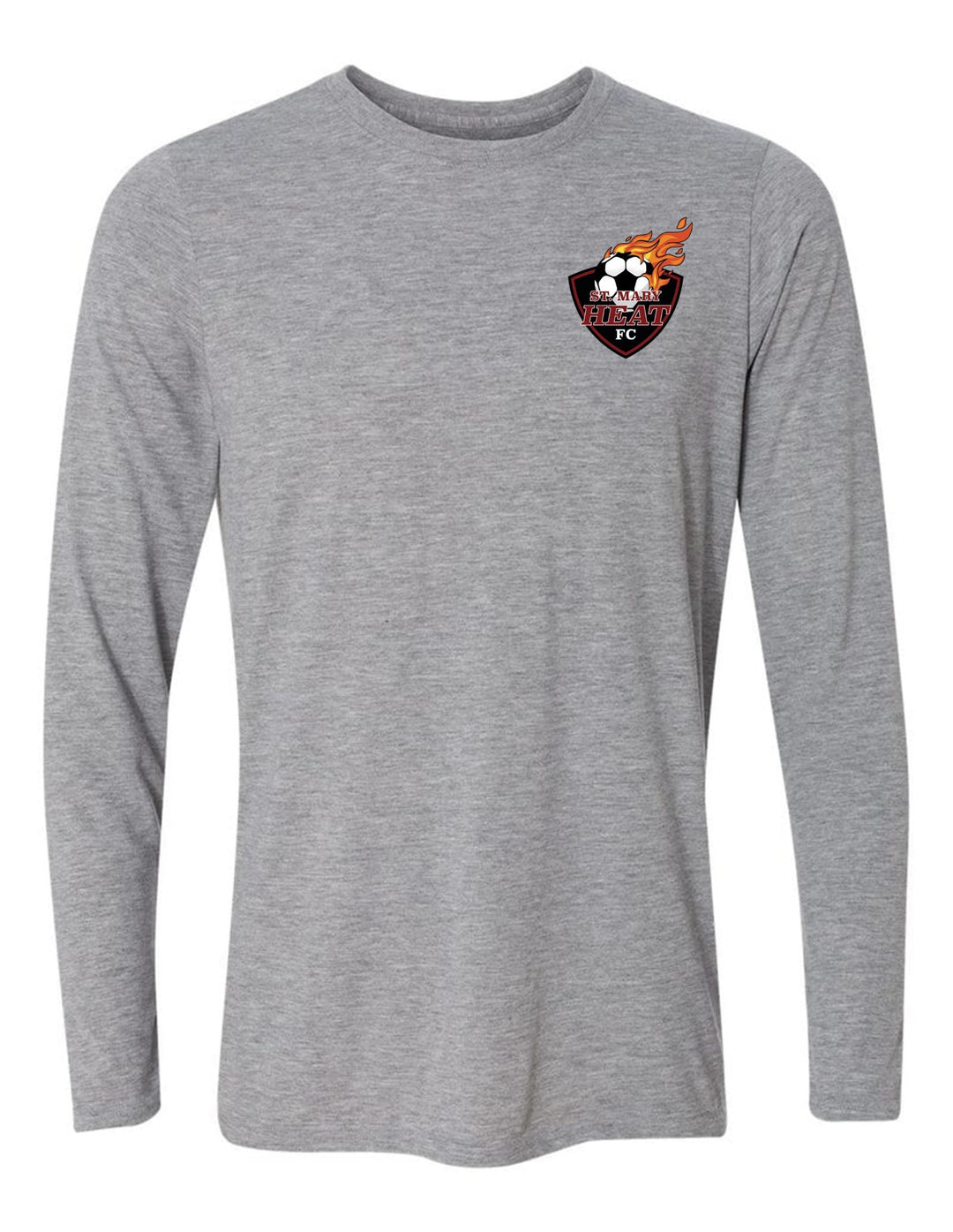 St. Mary Heat Long-Sleeve T-Shirt St. Mary Spiritwear Sport Grey Youth Small - Third Coast Soccer
