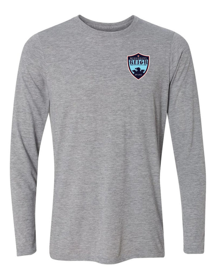 Mississippi Reign Long-Sleeve T-Shirt MS Reign Sport Grey Mens Small - Third Coast Soccer