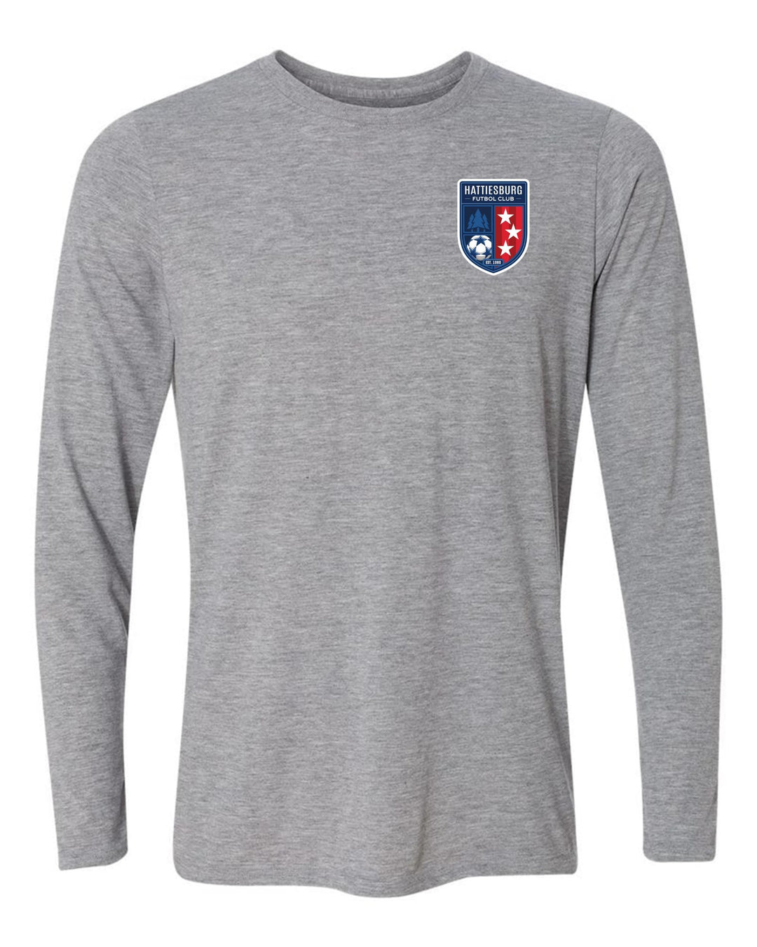 HFC Logo Long-Sleeve T-Shirt HFC Spirtwear Sport Grey Mens Small - Third Coast Soccer