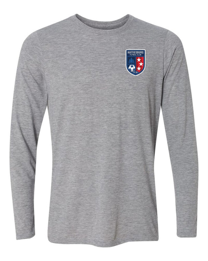 HFC Logo Long-Sleeve T-Shirt HFC Spirtwear Sport Grey Mens Small - Third Coast Soccer