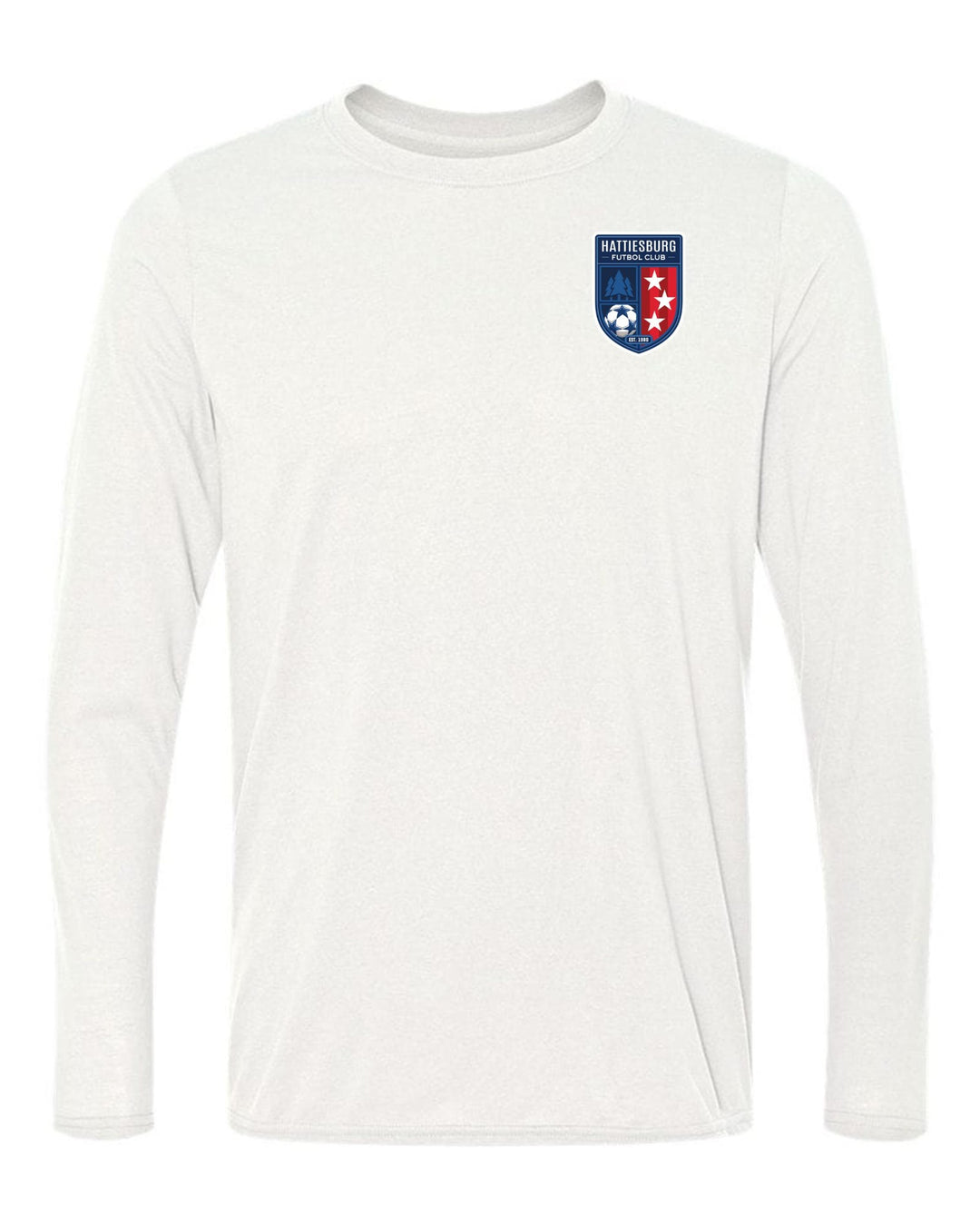 HFC Logo Long-Sleeve T-Shirt HFC Spirtwear White Mens Small - Third Coast Soccer
